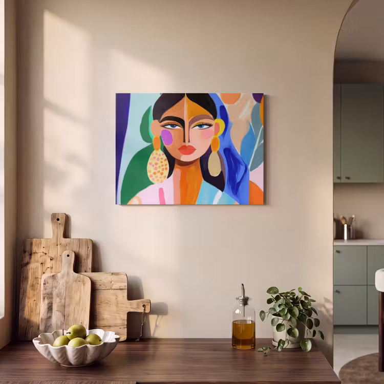 Akoestisch schilderij - Portret - Vrouw - Modern — 3