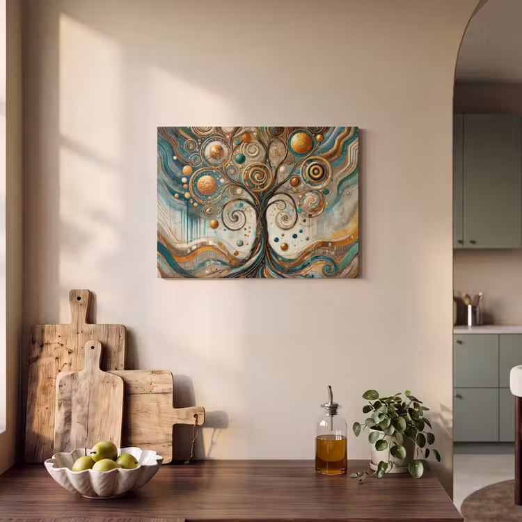 Akoestisch schilderij - Levensboom - Boom - Abstract - Modern — 3
