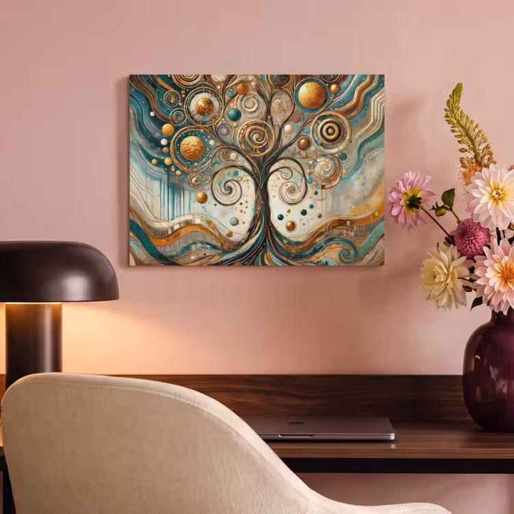 Akoestisch schilderij - Levensboom - Boom - Abstract - Modern — 4