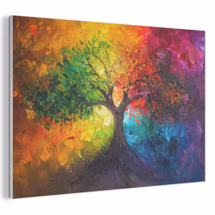 Akoestisch schilderij - Boom - Kleurrijk - Modern - Abstract — 1