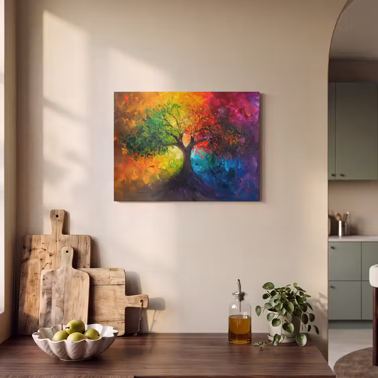 Akoestisch schilderij - Boom - Kleurrijk - Modern - Abstract — 3