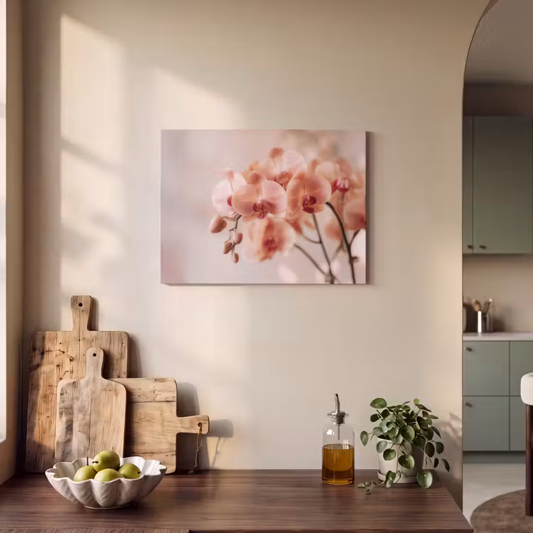 Akoestisch schilderij - Orchidee - Bloemen - Roze - Bloemblaadjes — 3