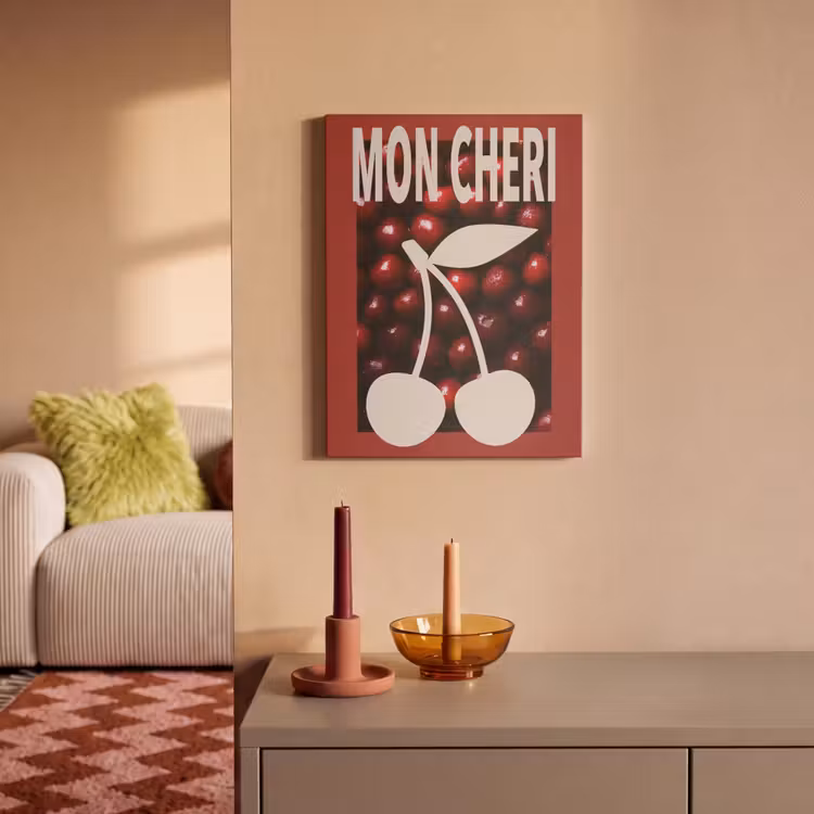 Akoestisch schilderij - Kersen - Illustratie - Rood — 2