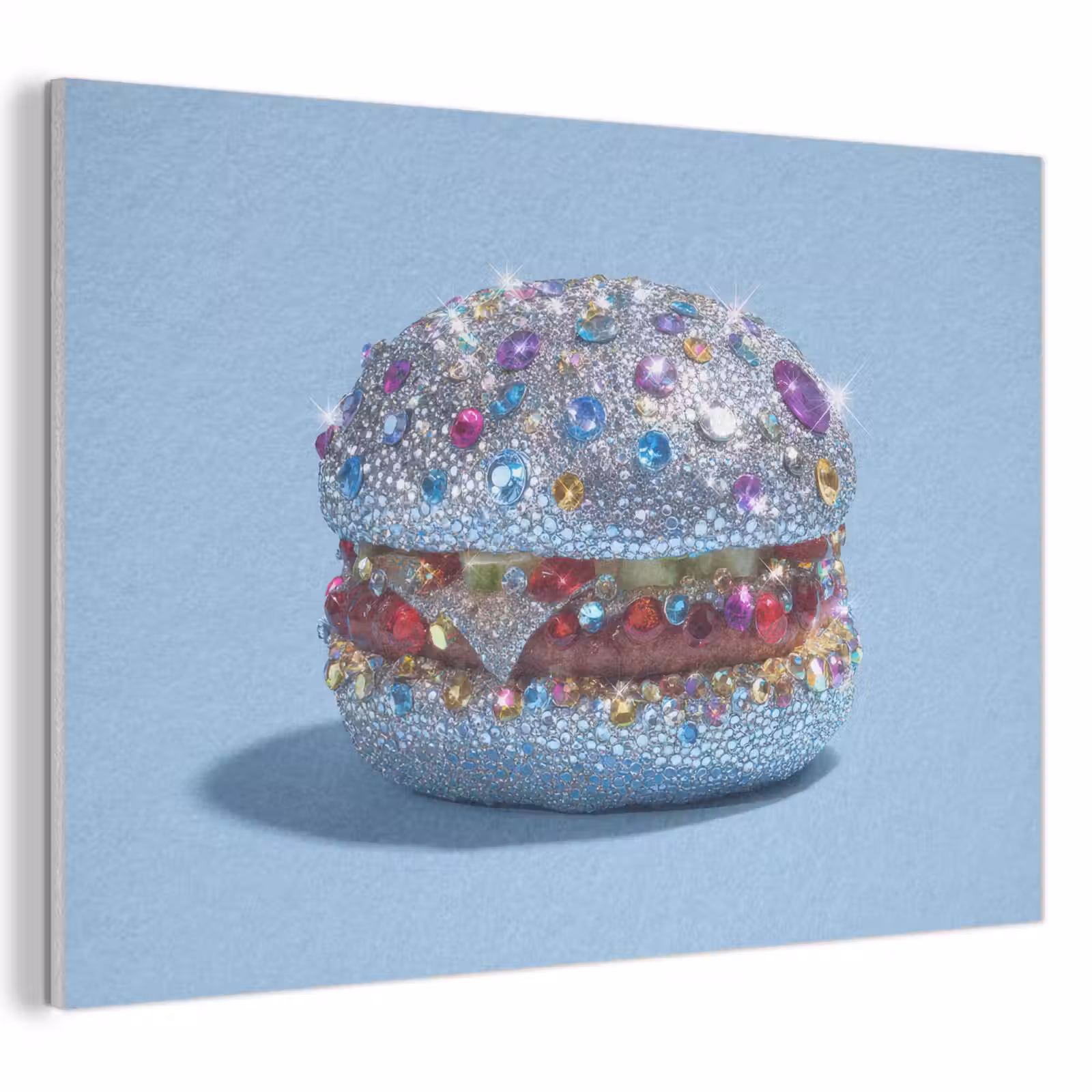 Akoestisch schilderij - Glitters - Hamburger - Blauw — 1