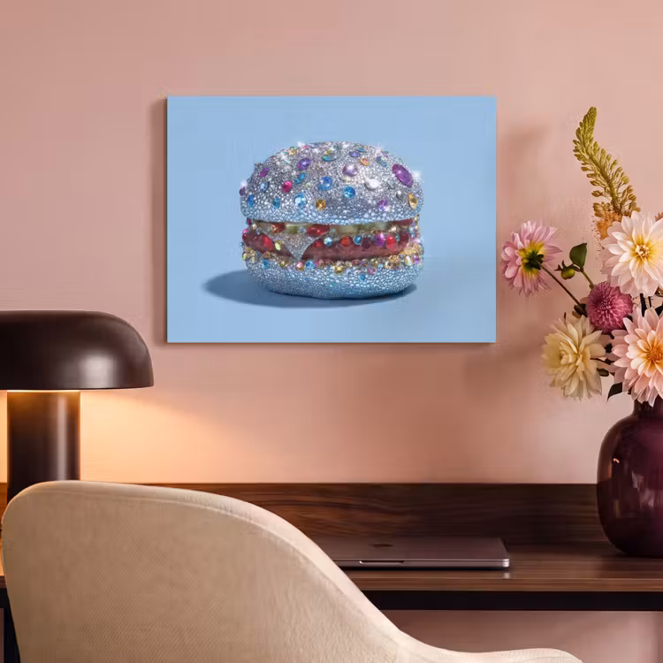 Akoestisch schilderij - Glitters - Hamburger - Blauw — 4