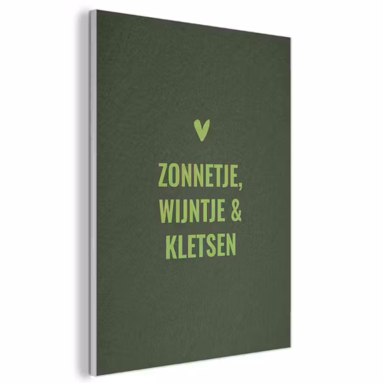 Akoestisch schilderij - Donkergroen - Quote - Zon - Zomer — 1