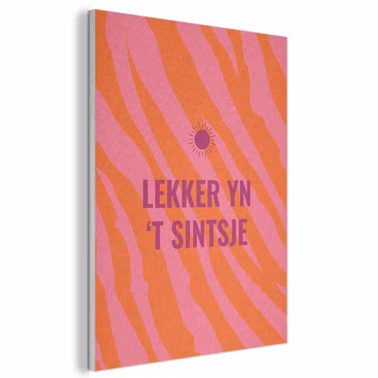 Akoestisch schilderij - Quote - Zomer - Roze — 1