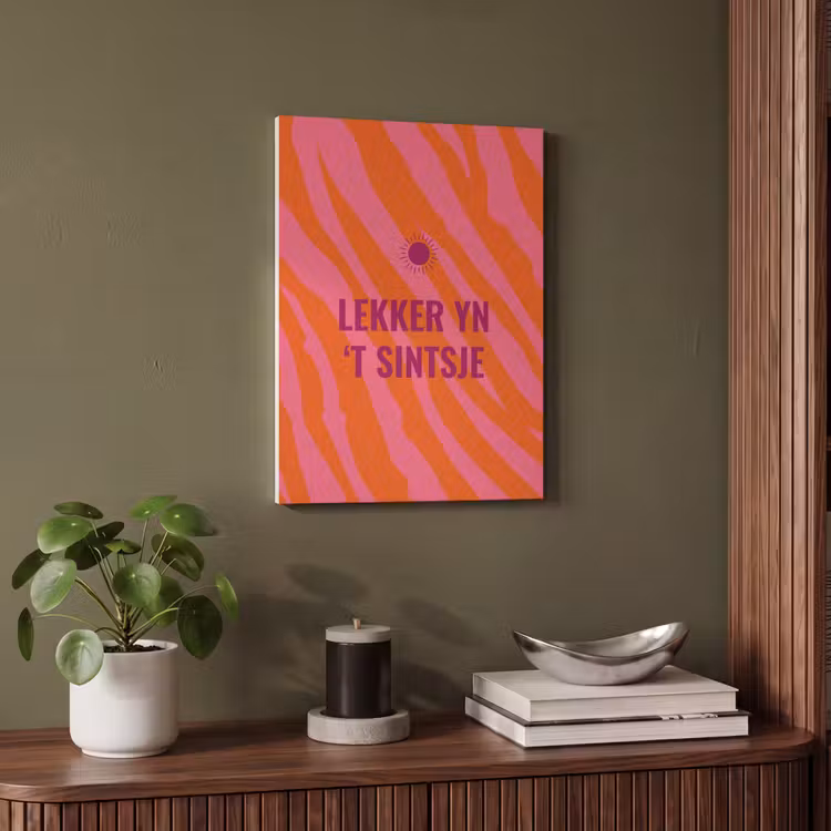 Akoestisch schilderij - Quote - Zomer - Roze — 4