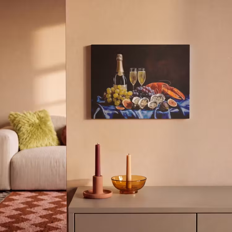 Akoestisch schilderij - Champagne - Luxe - Oesters — 2