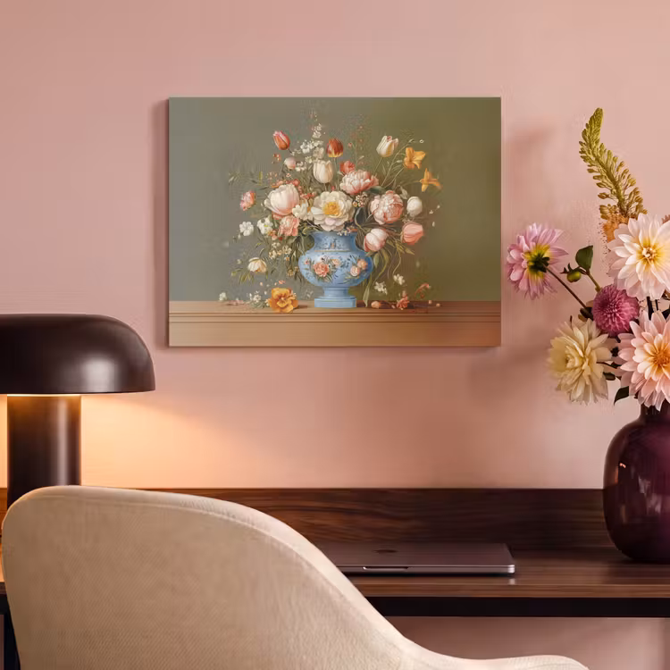 Akoestisch schilderij - Neutral - Bloemen - Boeket - Vaas — 4