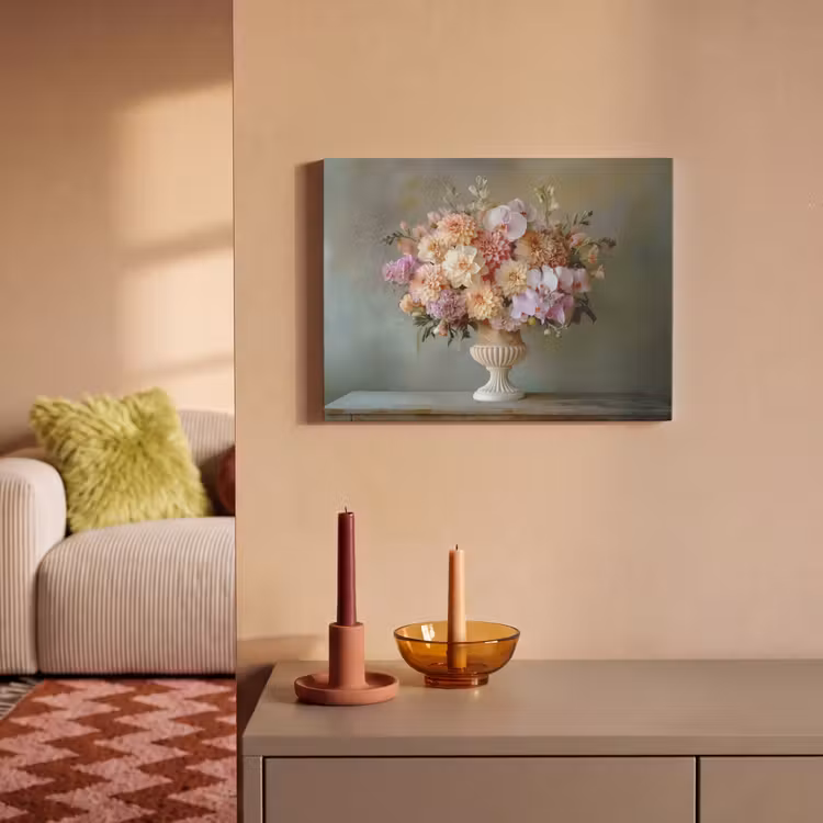 Akoestisch schilderij - Orchidee - Boeket - Vaas - Bloemen — 2