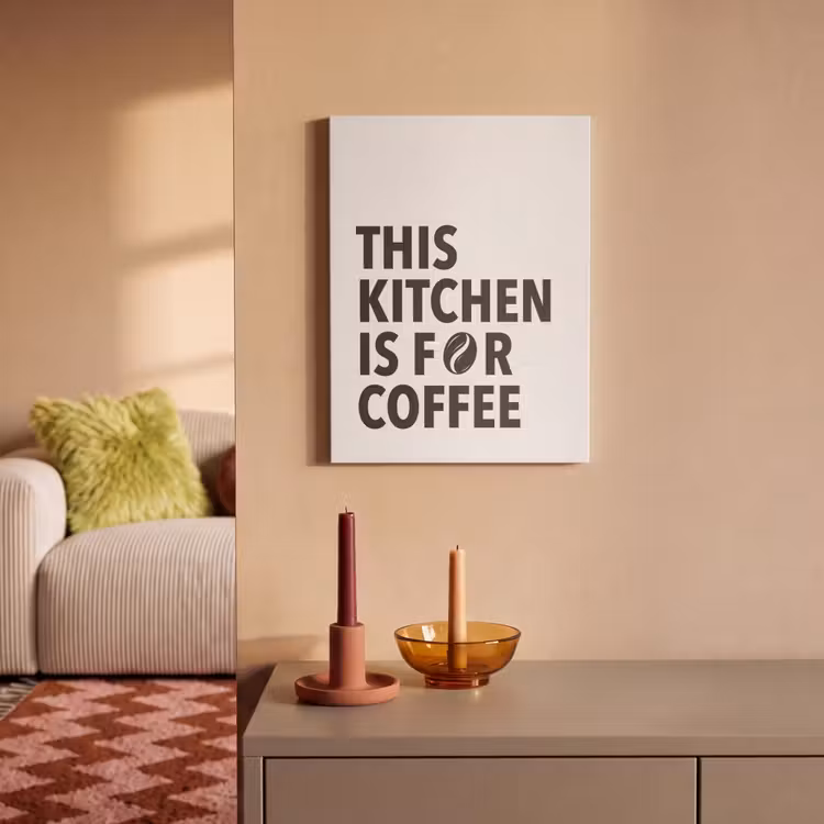 Akoestisch schilderij - Quotes - Koffie - Bonen - Modern — 2