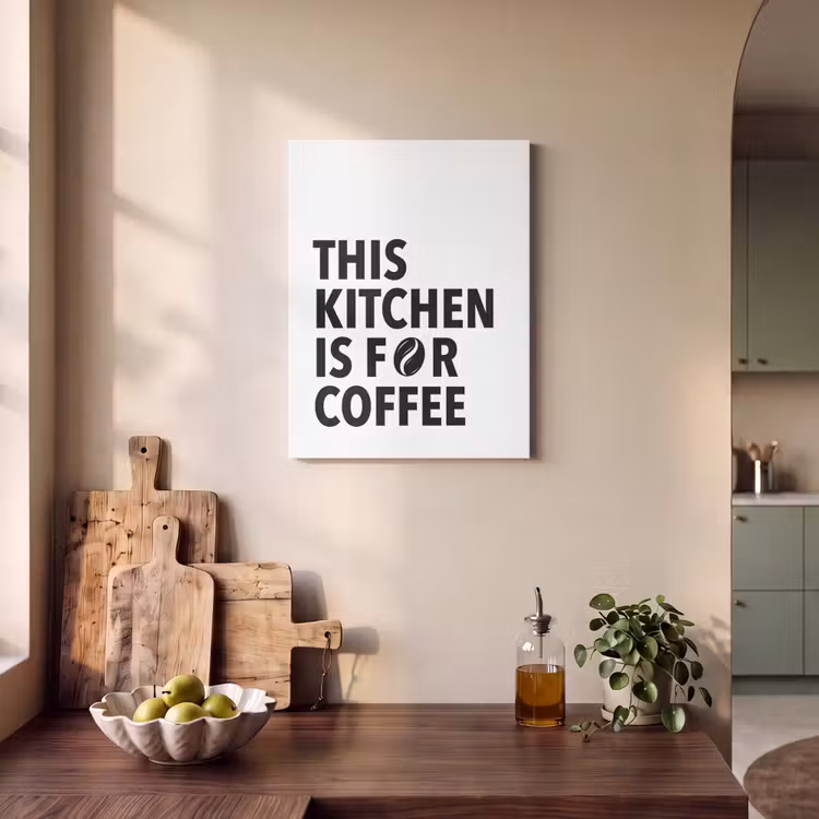 Akoestisch schilderij - Quotes - Koffie - Bonen - Modern — 3