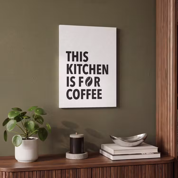 Akoestisch schilderij - Quotes - Koffie - Bonen - Modern — 4