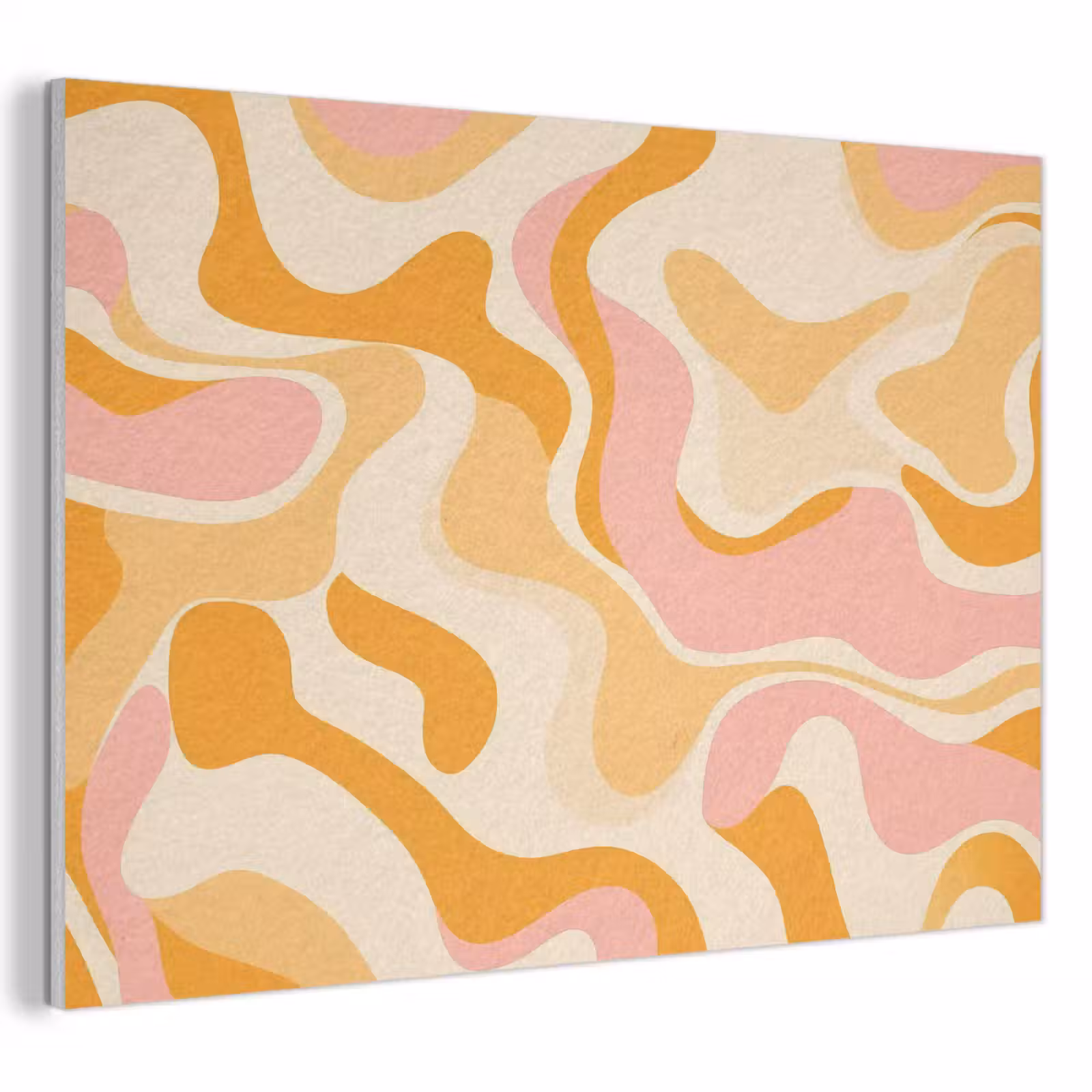 Akoestisch schilderij - Abstract - Golvend - Oranje — 1