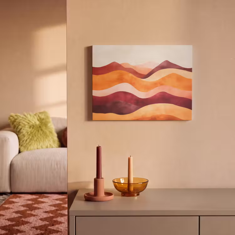 Akoestisch schilderij - Abstract - Landschap - Golven — 2