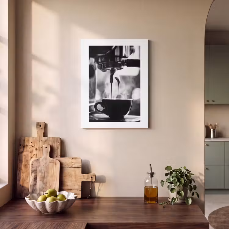 Akoestisch schilderij - Coffee - Espresso - Koffiemachine - Kop — 3