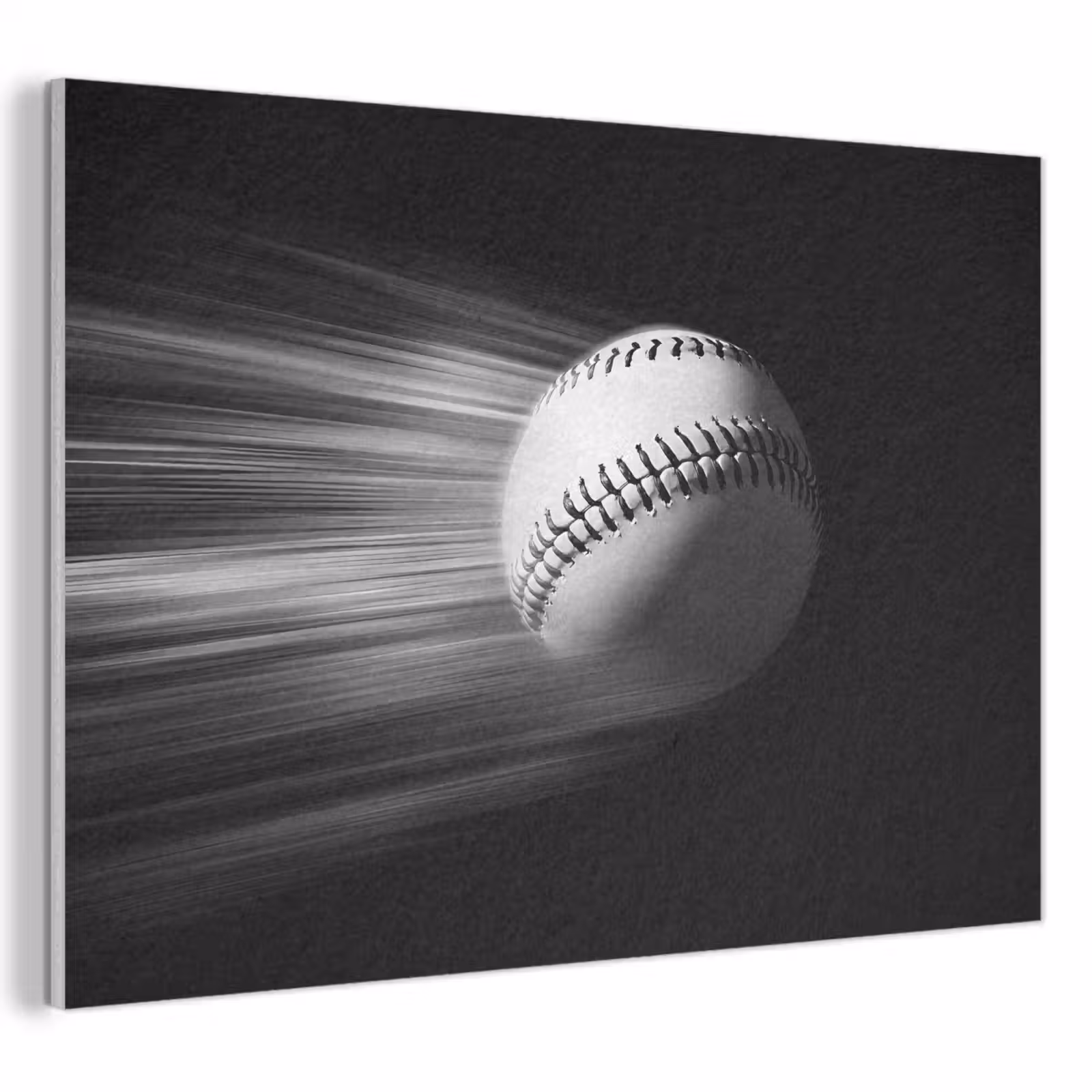Akoestisch schilderij - Honkbal - Wit - Vliegt — 1