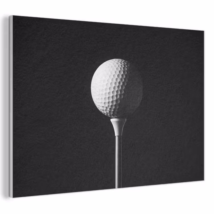 Akoestisch schilderij - Golfbal - Minimalistisch - Wit — 1