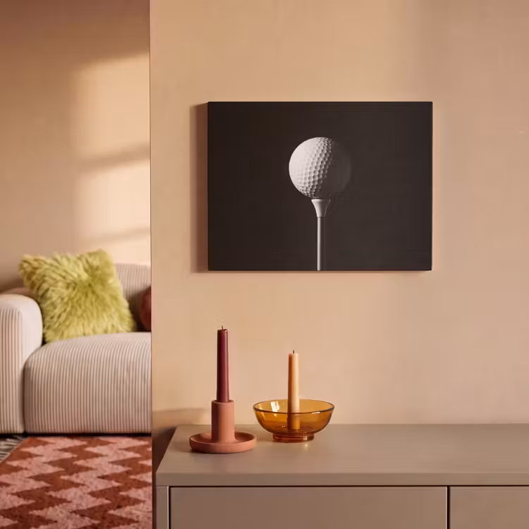Akoestisch schilderij - Golfbal - Minimalistisch - Wit — 2