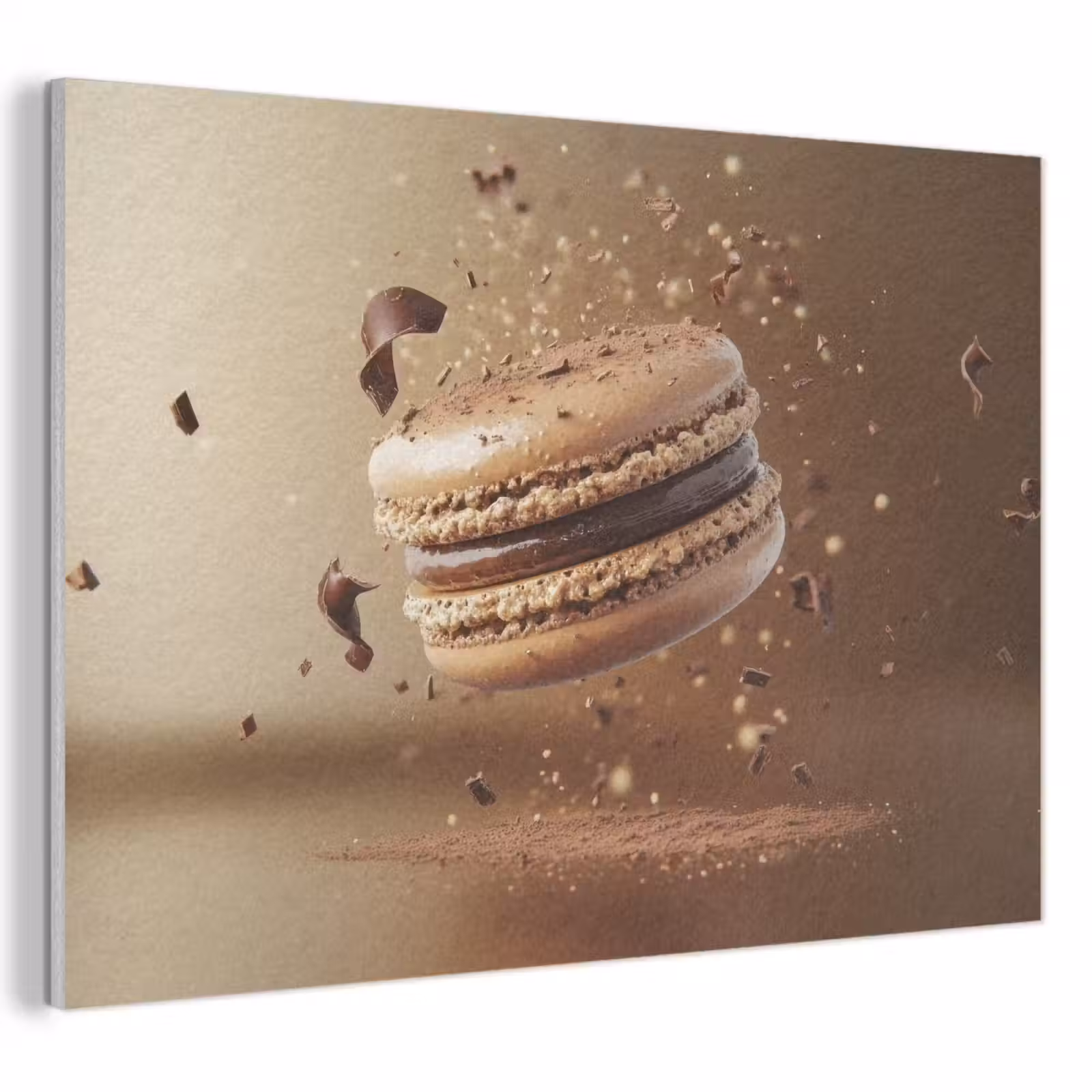 Akoestisch schilderij - Chocolade - Macarons - Eten - Snoep — 1