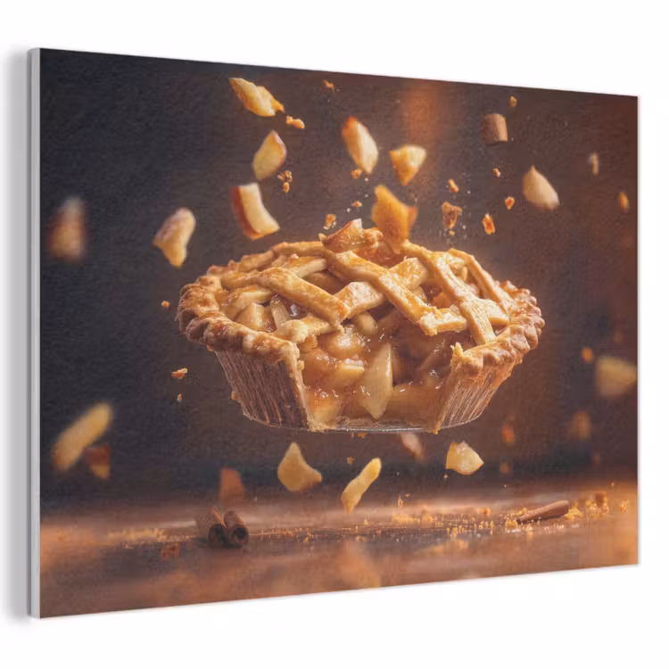 Akoestisch schilderij - Appel - Taart - Warm - Eten — 1