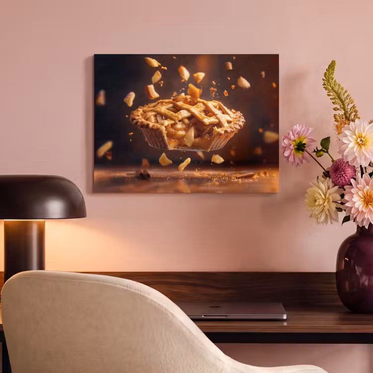 Akoestisch schilderij - Appel - Taart - Warm - Eten — 4