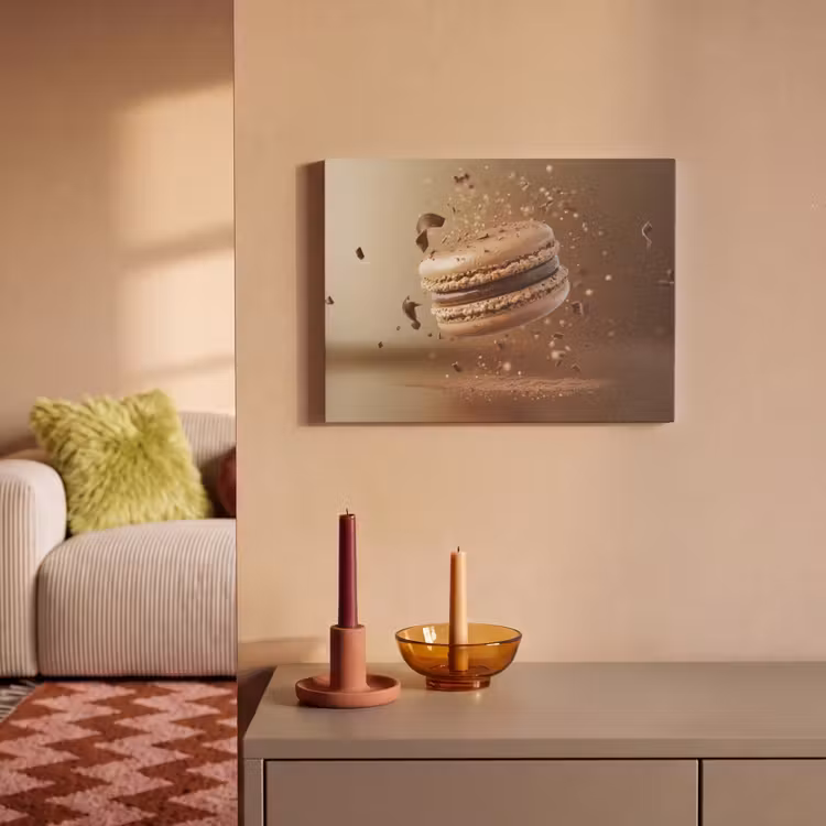 Akoestisch schilderij - Chocolade - Macarons - Eten - Snoep — 2