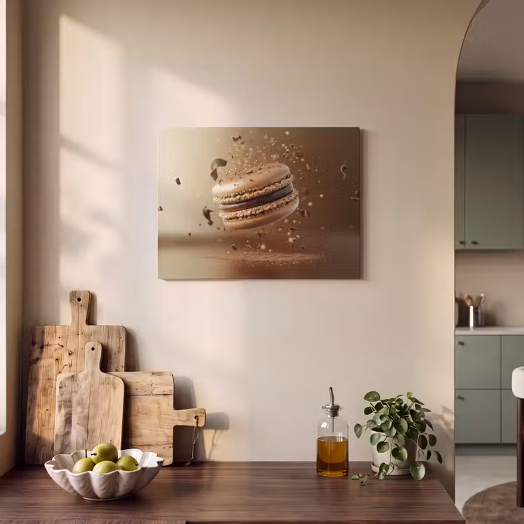 Akoestisch schilderij - Chocolade - Macarons - Eten - Snoep — 3