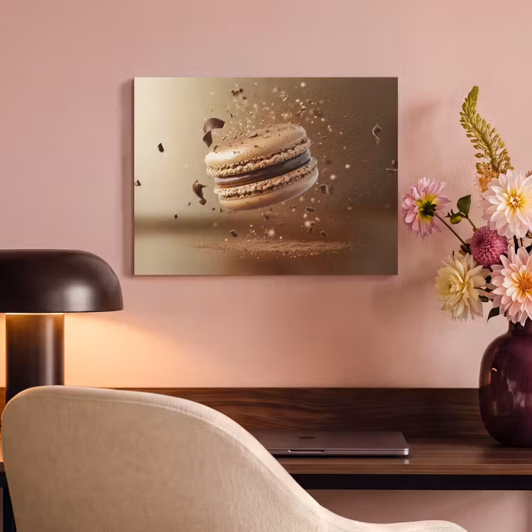 Akoestisch schilderij - Chocolade - Macarons - Eten - Snoep — 4