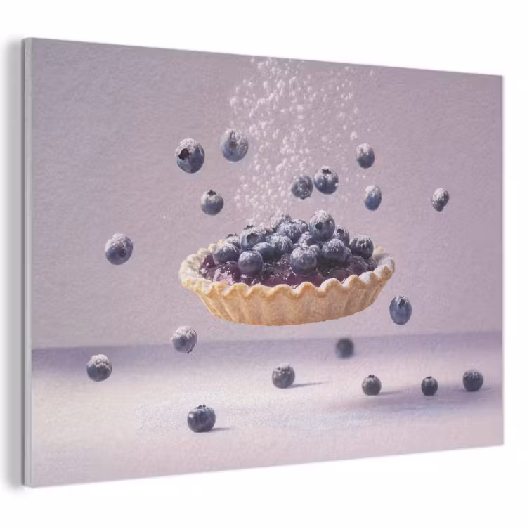 Akoestisch schilderij - Eten - Taart - Bessen - Blauw — 1