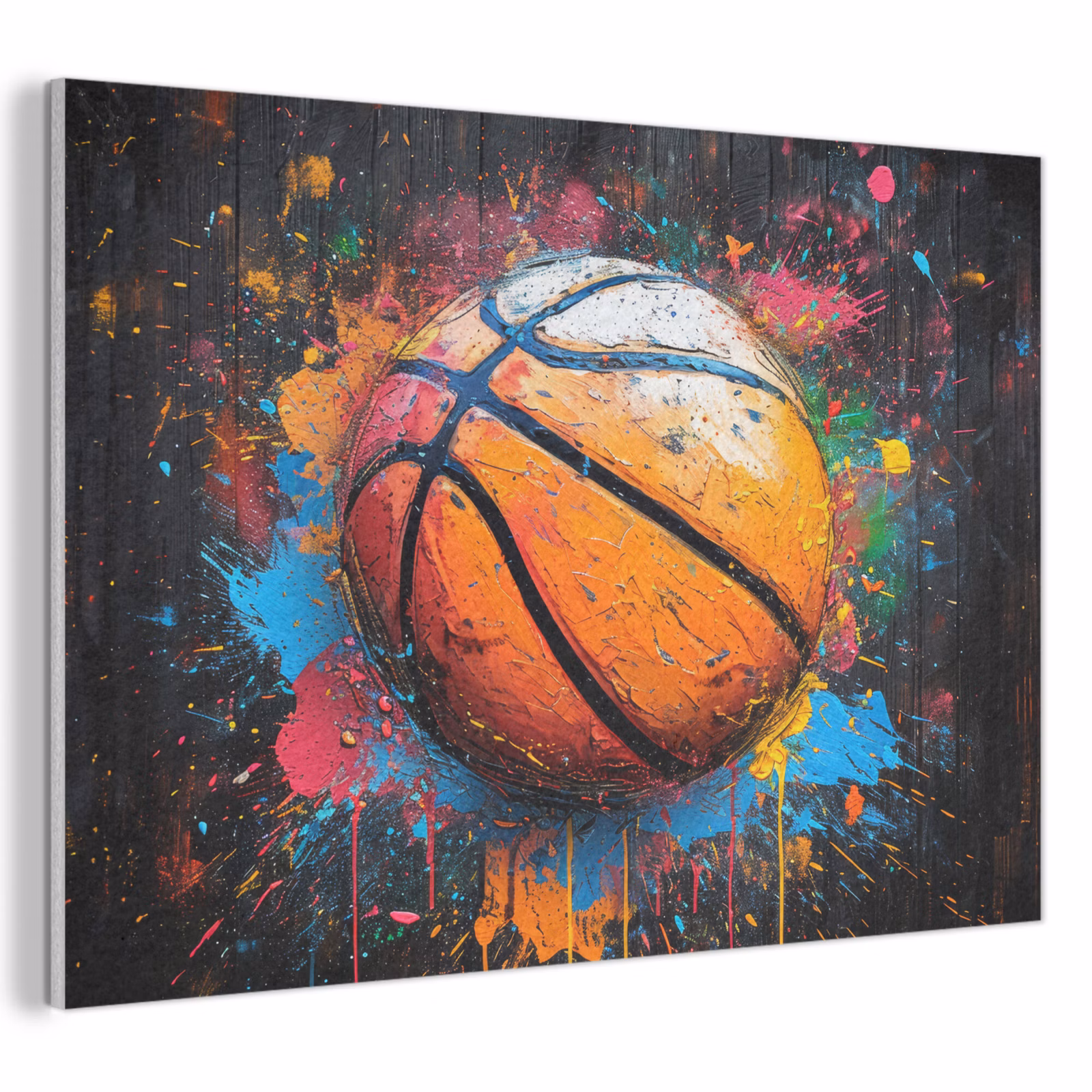 Akoestisch schilderij - Graffiti - Basketbal - Verf - Sport — 1