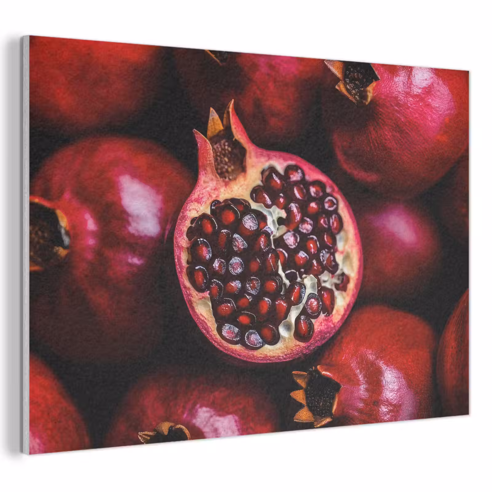 Akoestisch schilderij - Granaatappel - Rood - Fruit — 1