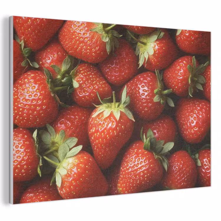 Akoestisch schilderij - Aardbei - Fruit - Rood — 1