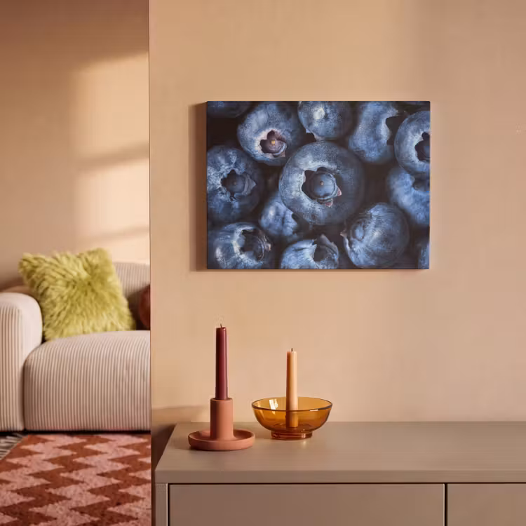 Akoestisch schilderij - Bessen - Blauw - Fruit — 2