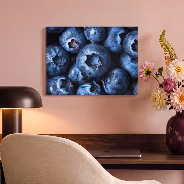 Akoestisch schilderij - Bessen - Blauw - Fruit — 4