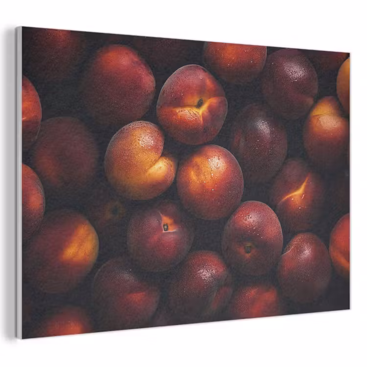 Akoestisch schilderij - Fruit - Close up - Nectarines — 1