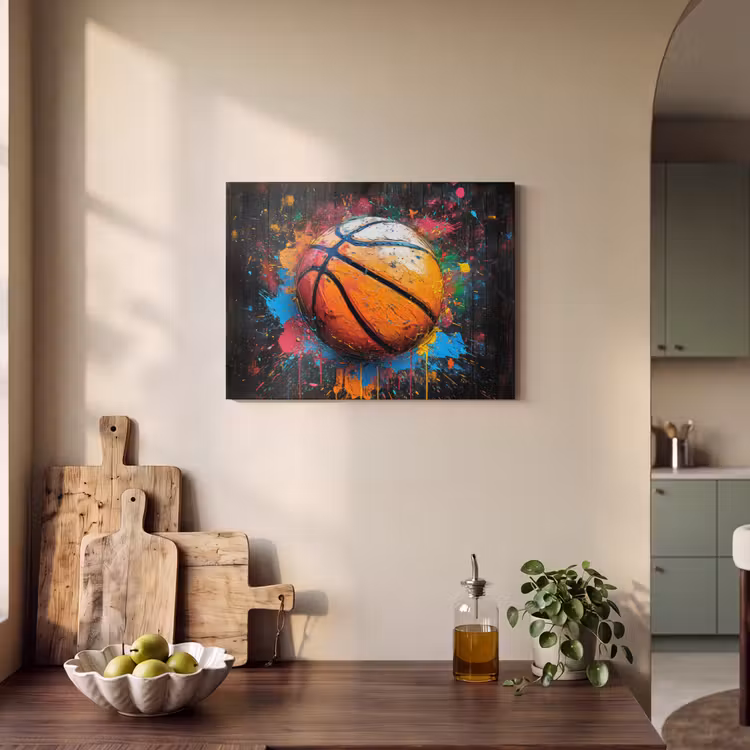 Akoestisch schilderij - Graffiti - Basketbal - Verf - Sport — 3