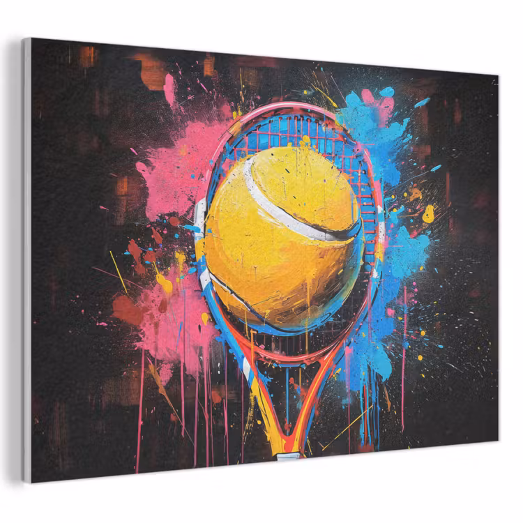 Akoestisch schilderij - Graffiti - Tennis - Sport - Racket — 1