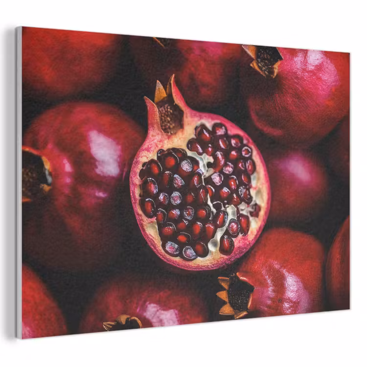 Akoestisch schilderij - Granaatappel - Rood - Fruit — 1