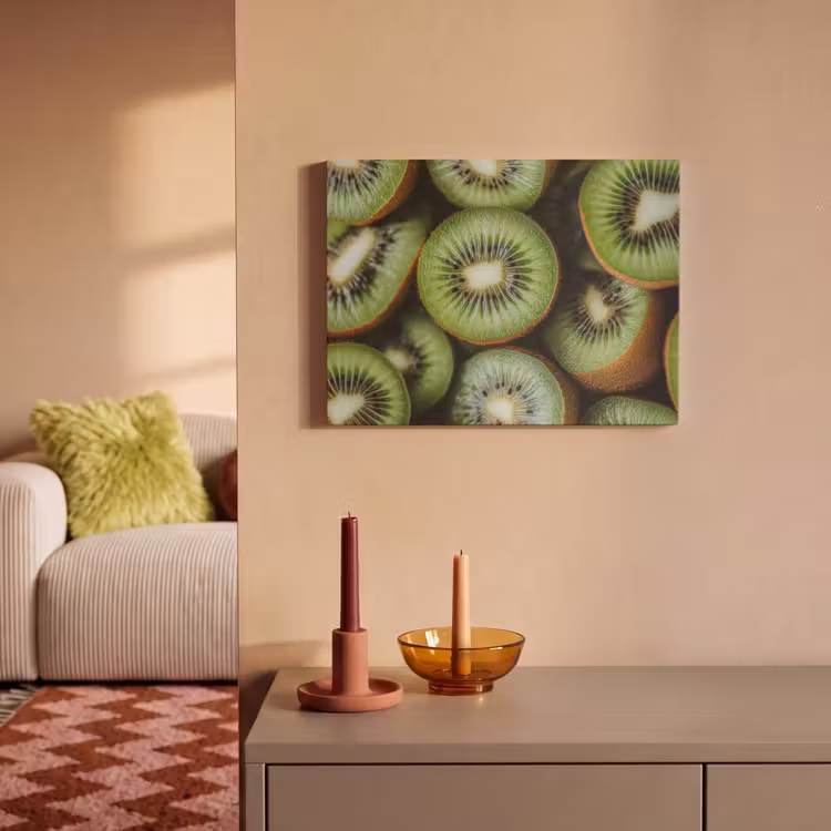 Akoestisch schilderij - Kiwi - Fruit - Groen — 2