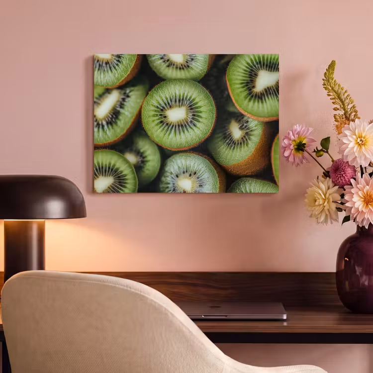 Akoestisch schilderij - Kiwi - Fruit - Groen — 4