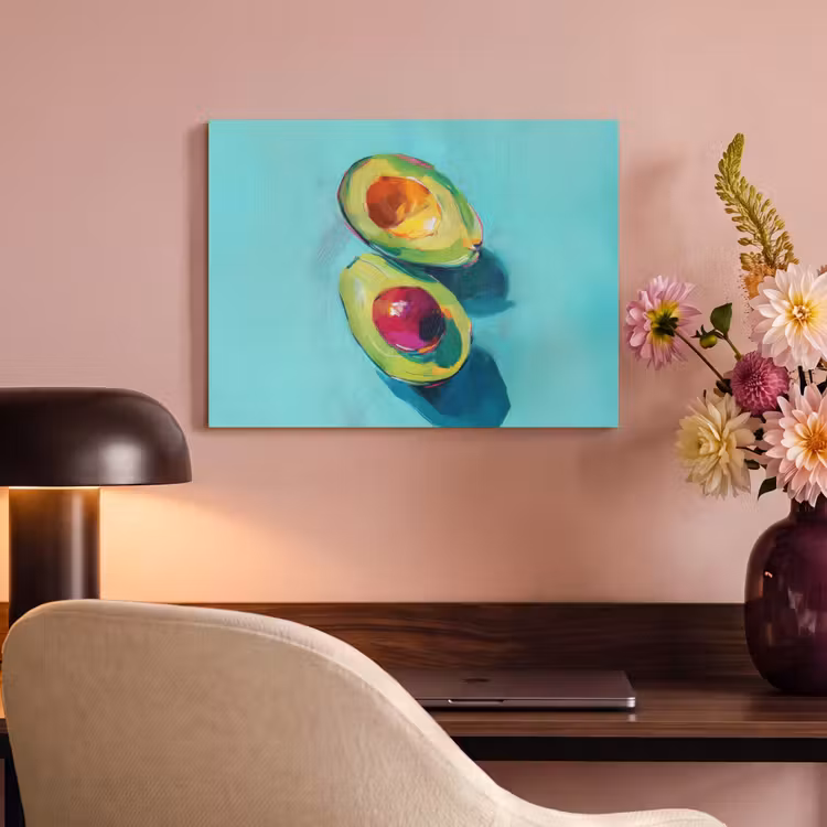 Akoestisch schilderij - Avocado - Groen - Pit - Schaduw — 4