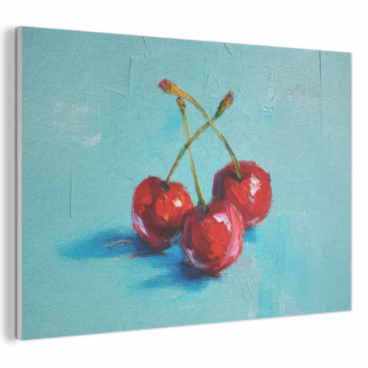 Akoestisch schilderij - Kersen - Rood - Drie - Geverfd — 1