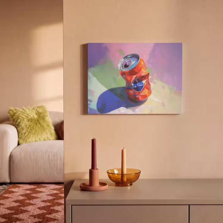 Akoestisch schilderij - Frisdrank - Blik - Paars — 2