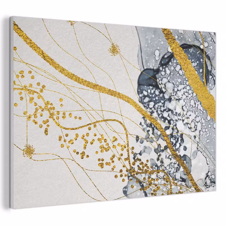 Akoestisch schilderij - Abstract - Goud - Natuur - Kunst — 1