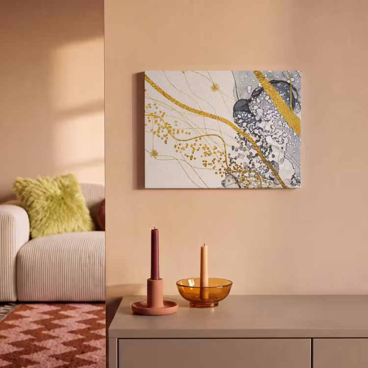 Akoestisch schilderij - Abstract - Goud - Natuur - Kunst — 2