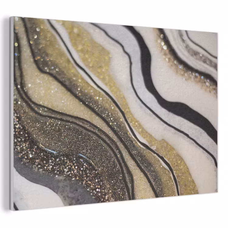 Akoestisch schilderij - Edelsteen - Abstract - Marmer - Natuur — 1