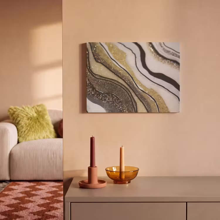 Akoestisch schilderij - Edelsteen - Abstract - Marmer - Natuur — 2