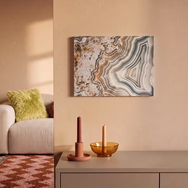 Akoestisch schilderij - Edelsteen - Marmer - Natuur - Abstract — 2